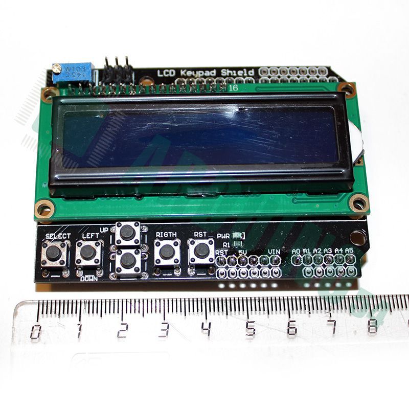 LCD 1602 c клавиатурой (синий) LCD keypad shield