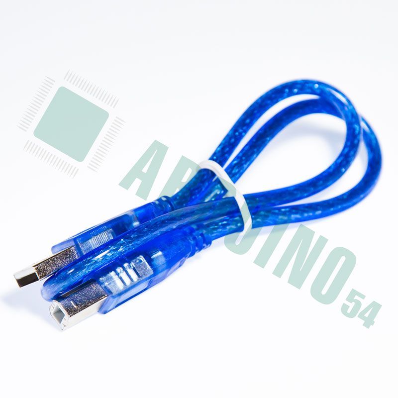 USB 2.0 A (“папа”) к USB 2.0 B (“папа”) – синий (50 см)