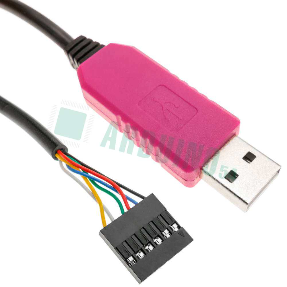 Кабель RS232 (USB к UART TTL) 6 пинов, PL2303HXD