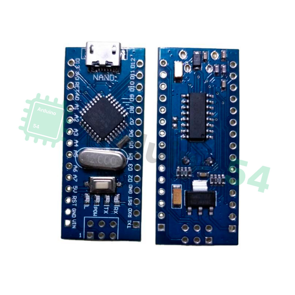 Arduino Nano V3.0 (ATmega328) c MicroUSB (CH340G) без кабеля, ножки не впаяны
