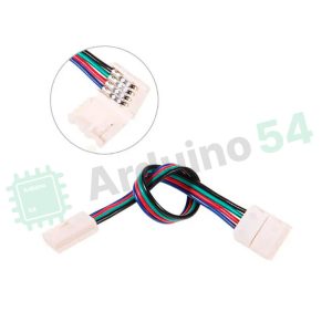 Соединительный кабель с коннектором/клипсой для светодиодной ленты 5050 RGB 4pin (2 jack)