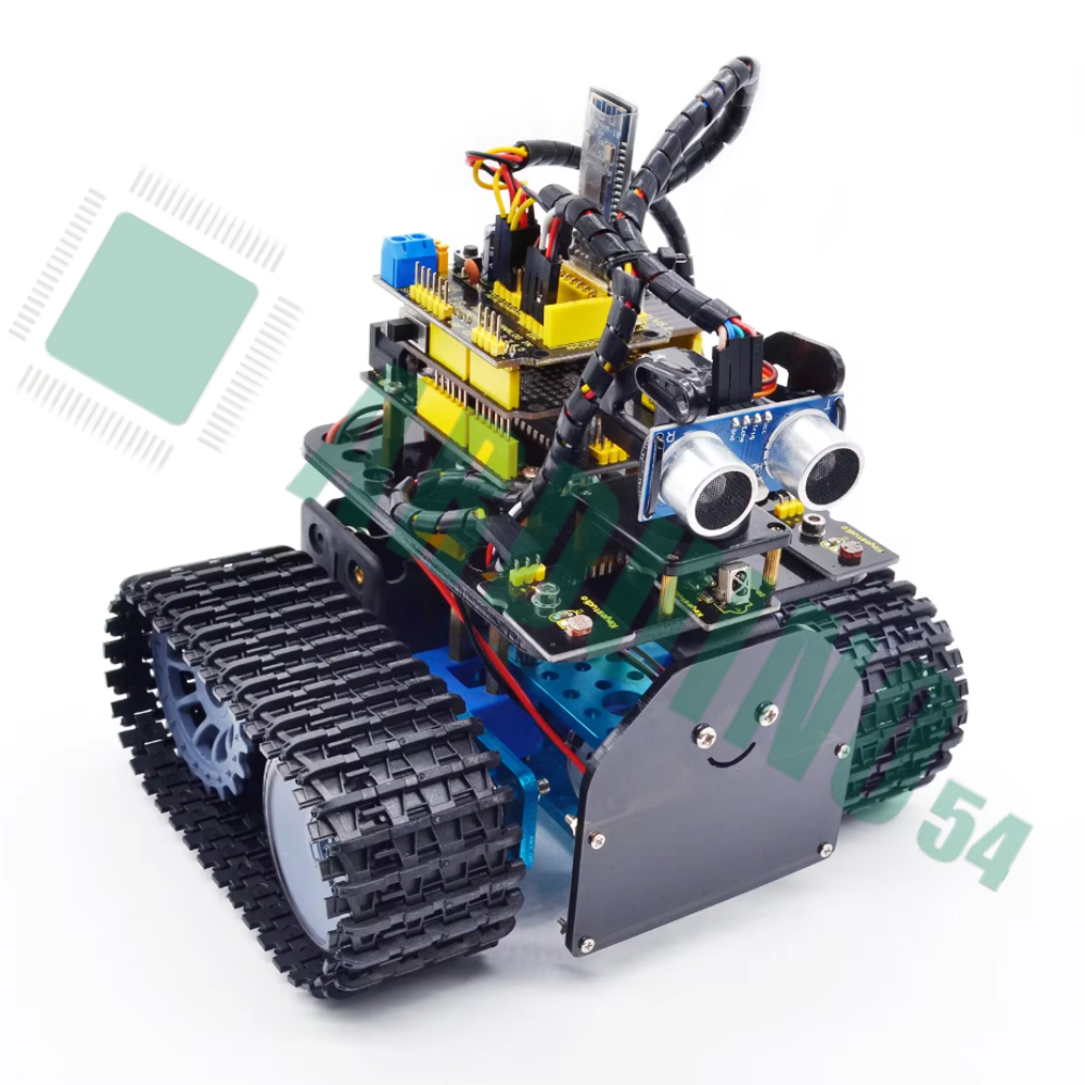 Набор KS0428 от Keyestudio: DIY Программируемый комплект робота на гусеничном шасси Mini Tank V2.0