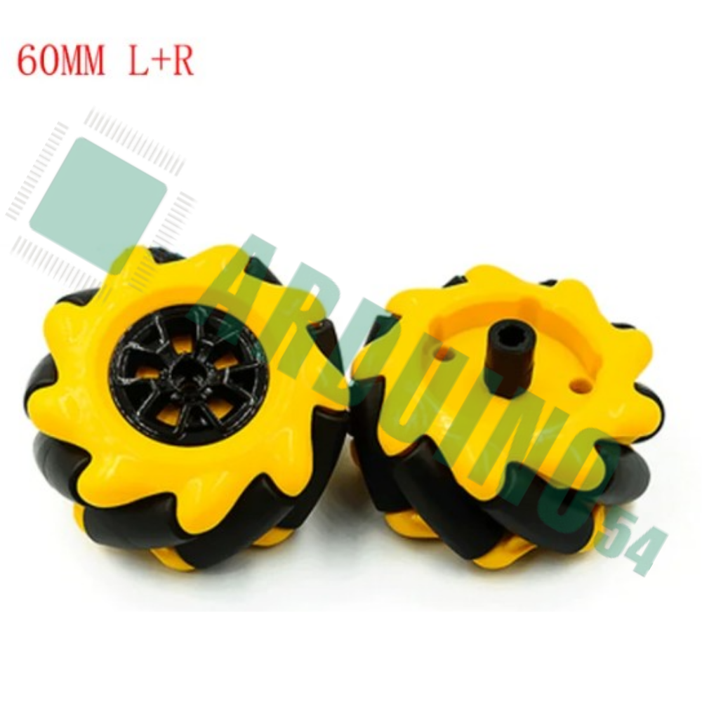 Всенаправленные omni-колеса 60 мм (L + R) 2 шт